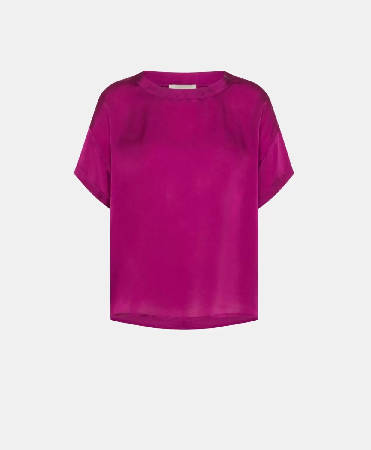 Momoni Chemisiers Et Chemises>Blouse Alonso En Soie Unie - Cyclamen