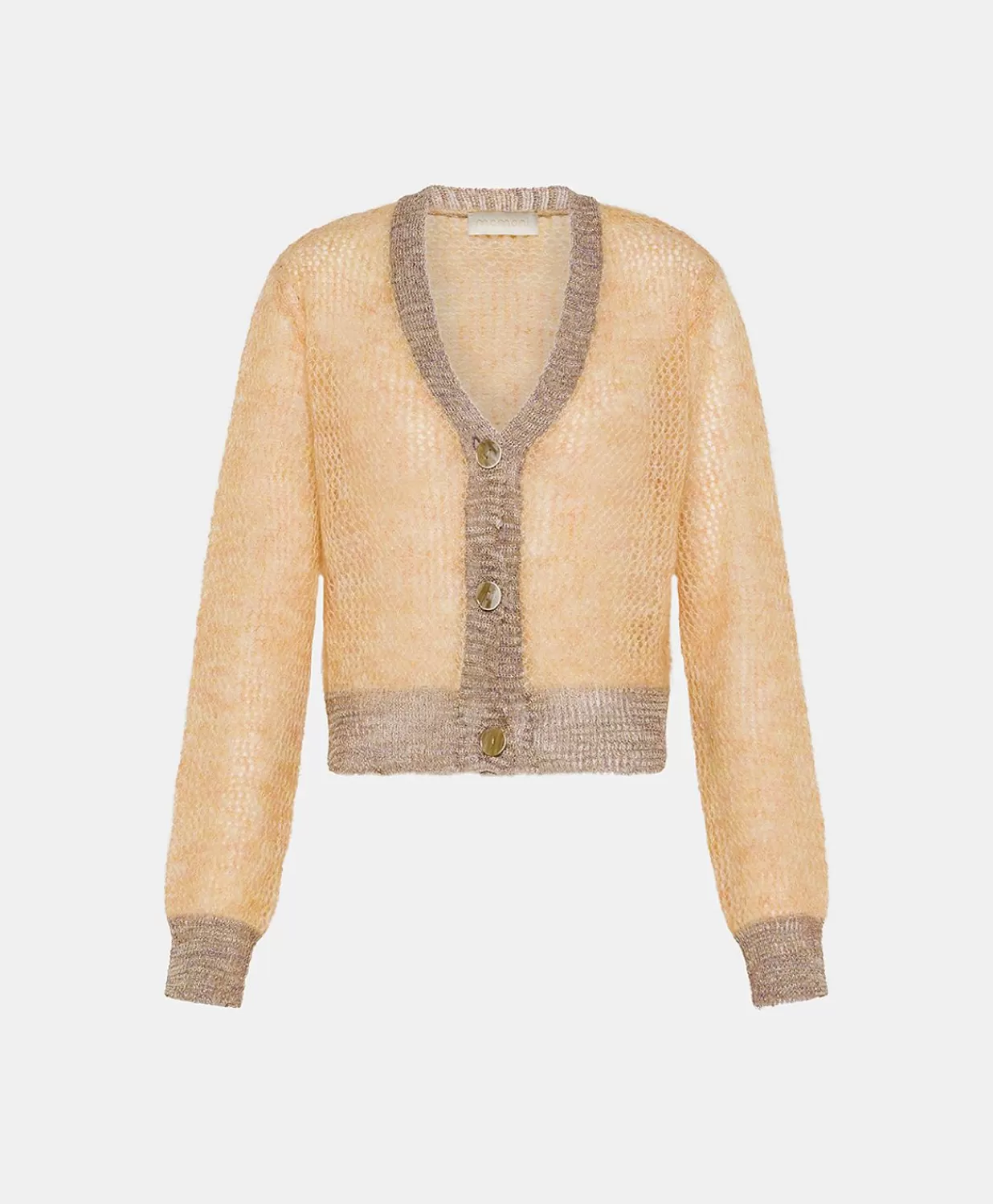 Momoni Tricots>Cardigan Dream En Mohair Doux - Orange