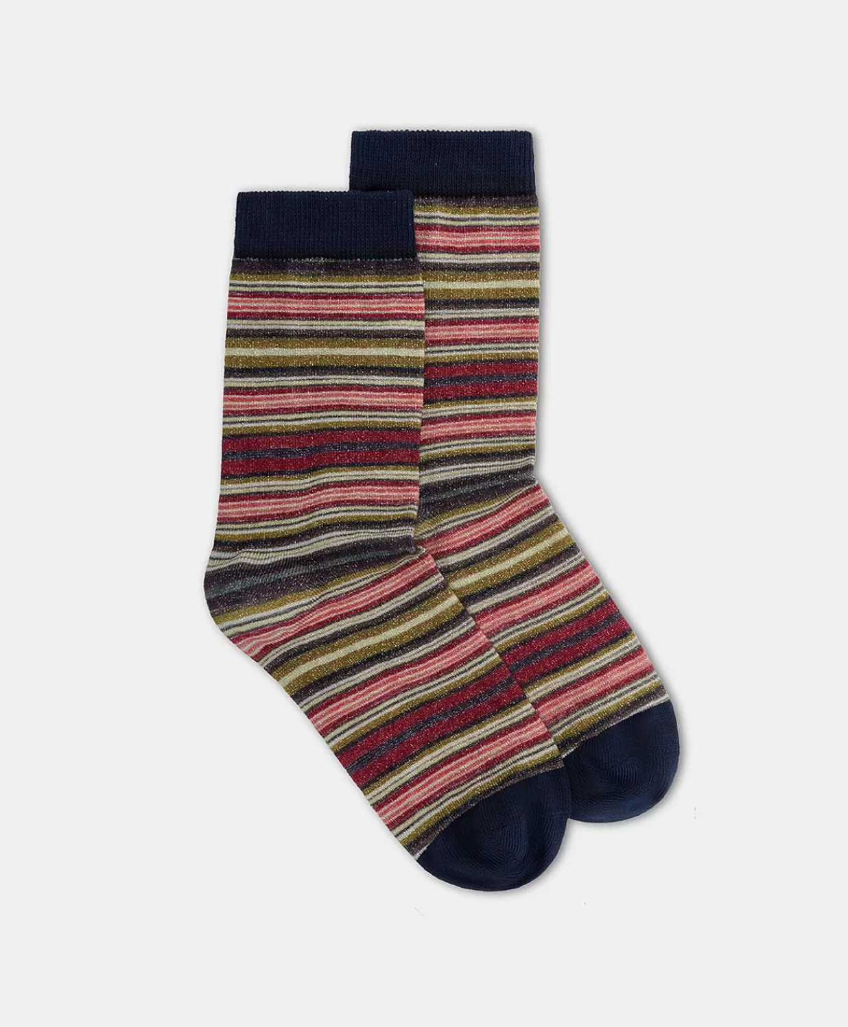 Momoni Chaussettes>Chaussettes Imprimees Paraiso - Vert Multicolore