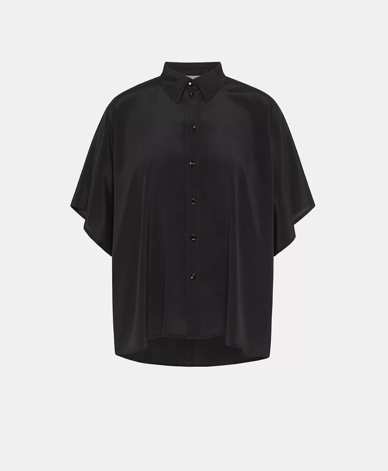 Momoni Chemisiers Et Chemises>Chemise Brooklyn En Acetate De Soie - Noir