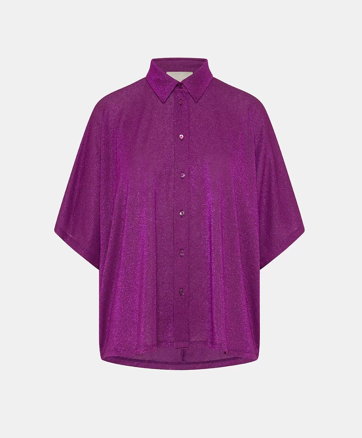 Momoni Chemisiers Et Chemises>Chemise Brooklyn En Jersey Lurex - Cyclamen