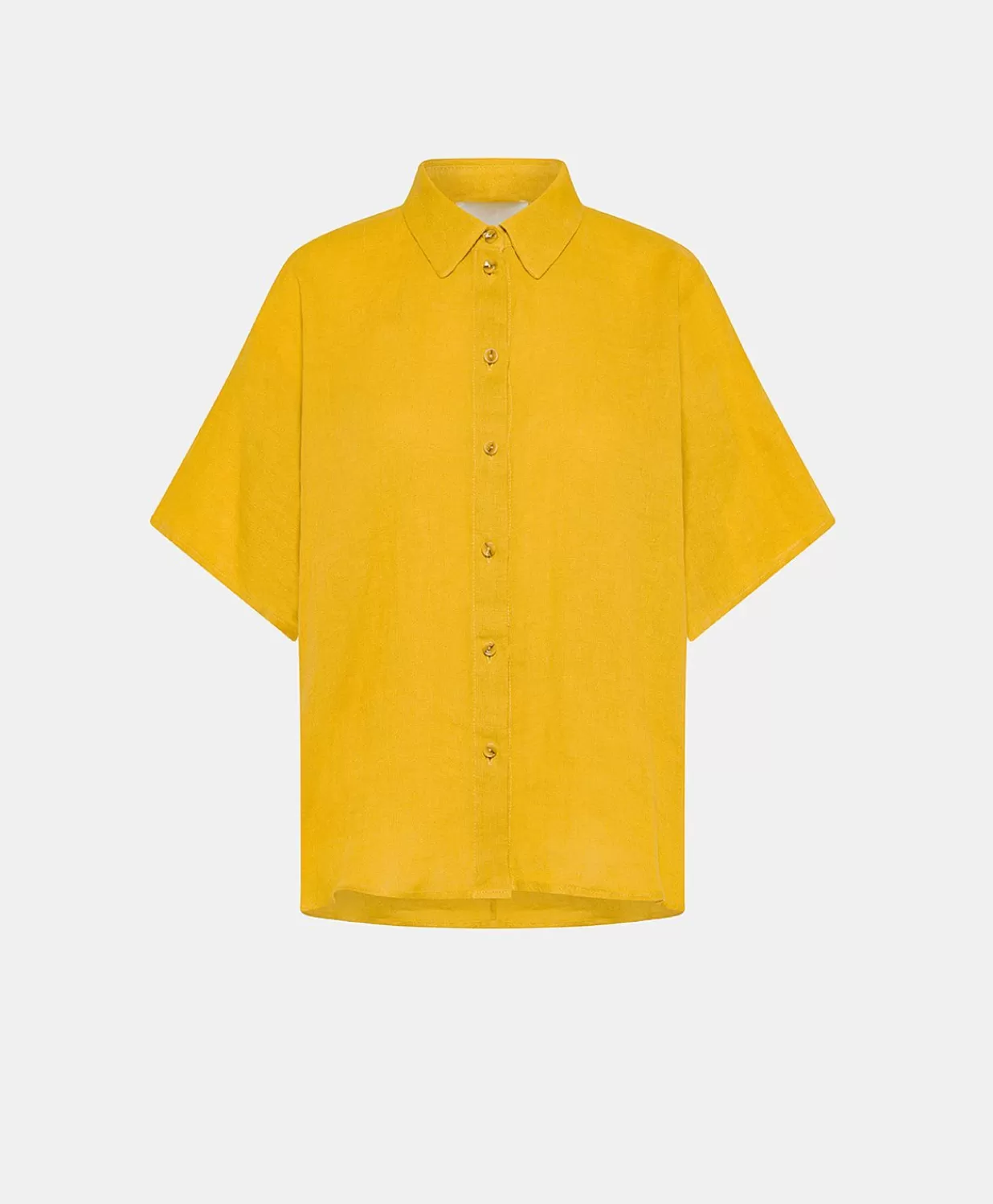 Momoni Chemisiers Et Chemises>Chemise En Lin Elafonissi - Jaune Soleil