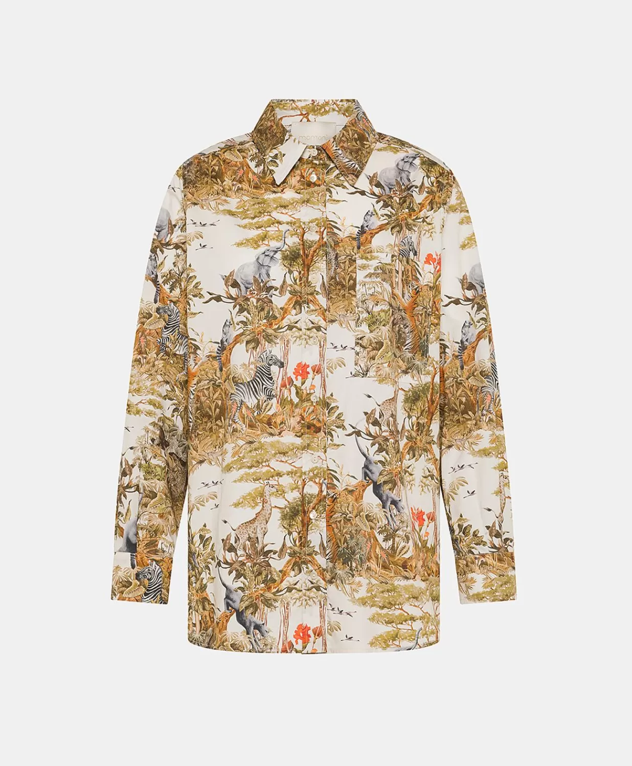 Momoni Costumes Et Costumes>Chemise En Popeline Ostina - Creme / Multicolore