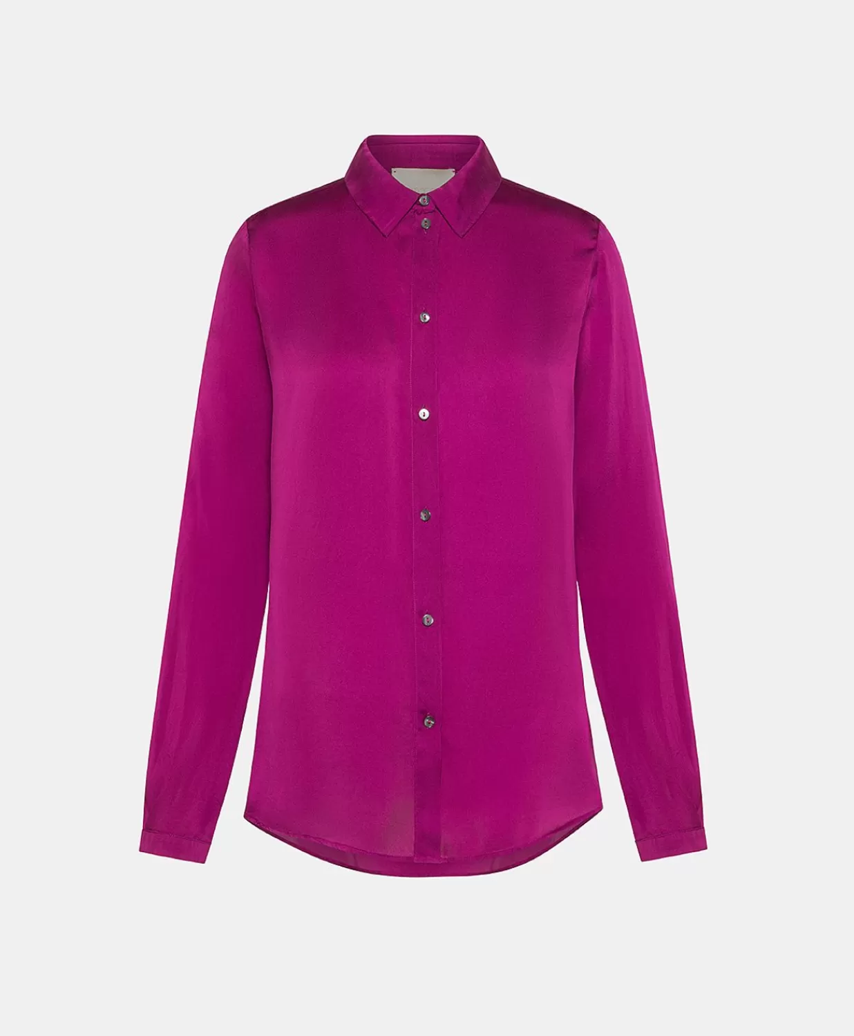 Momoni Chemisiers Et Chemises>Chemise Meudon En Soie Unie - Cyclamen