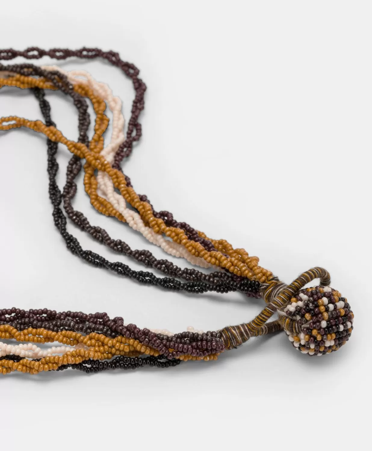 Momoni Bijoux>Collier Rubiela Avec Perles - Cacao Multicolore