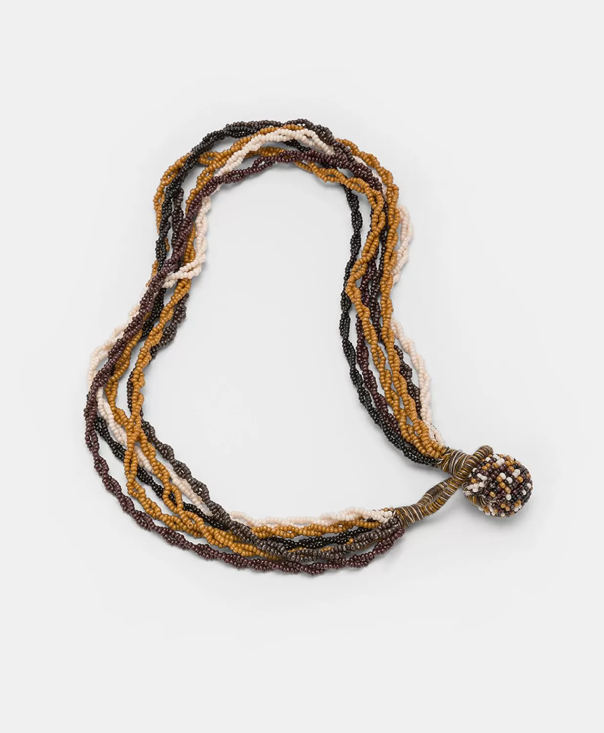 Momoni Bijoux>Collier Rubiela Avec Perles - Cacao Multicolore
