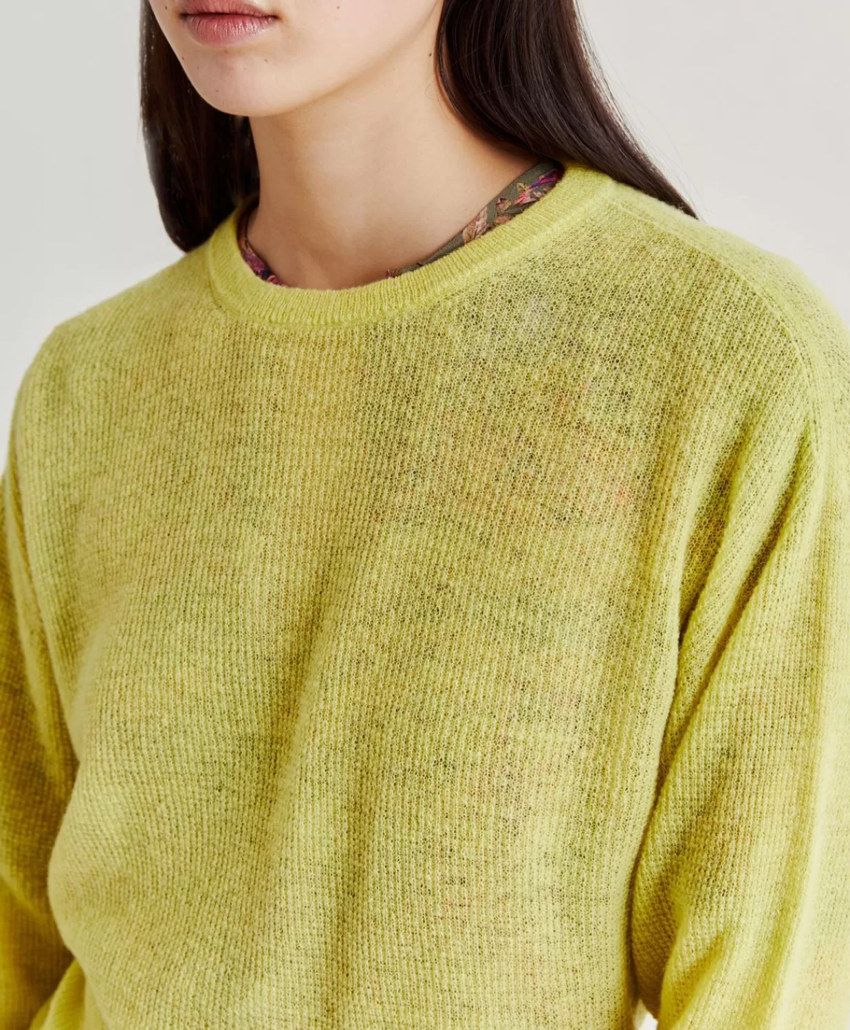 Momoni Tricots>Jersey Pearl Marmot - Citron Vert