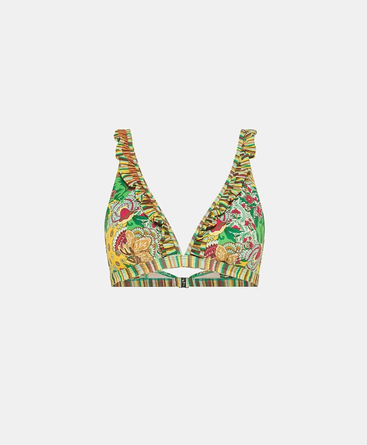 Momoni Maillots De Bain>Maillot De Bain Triangle Puerto Rico - Jaune Multicolore