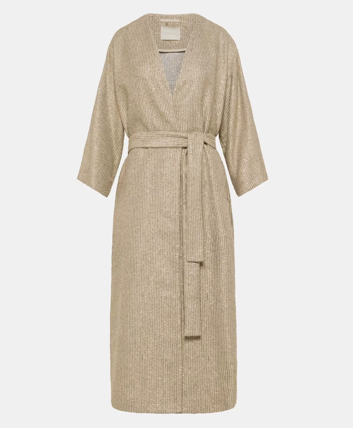 Momoni Trenchs Et Manteaux>Manteau Calla A Mat Lurex - Sable Multicolore