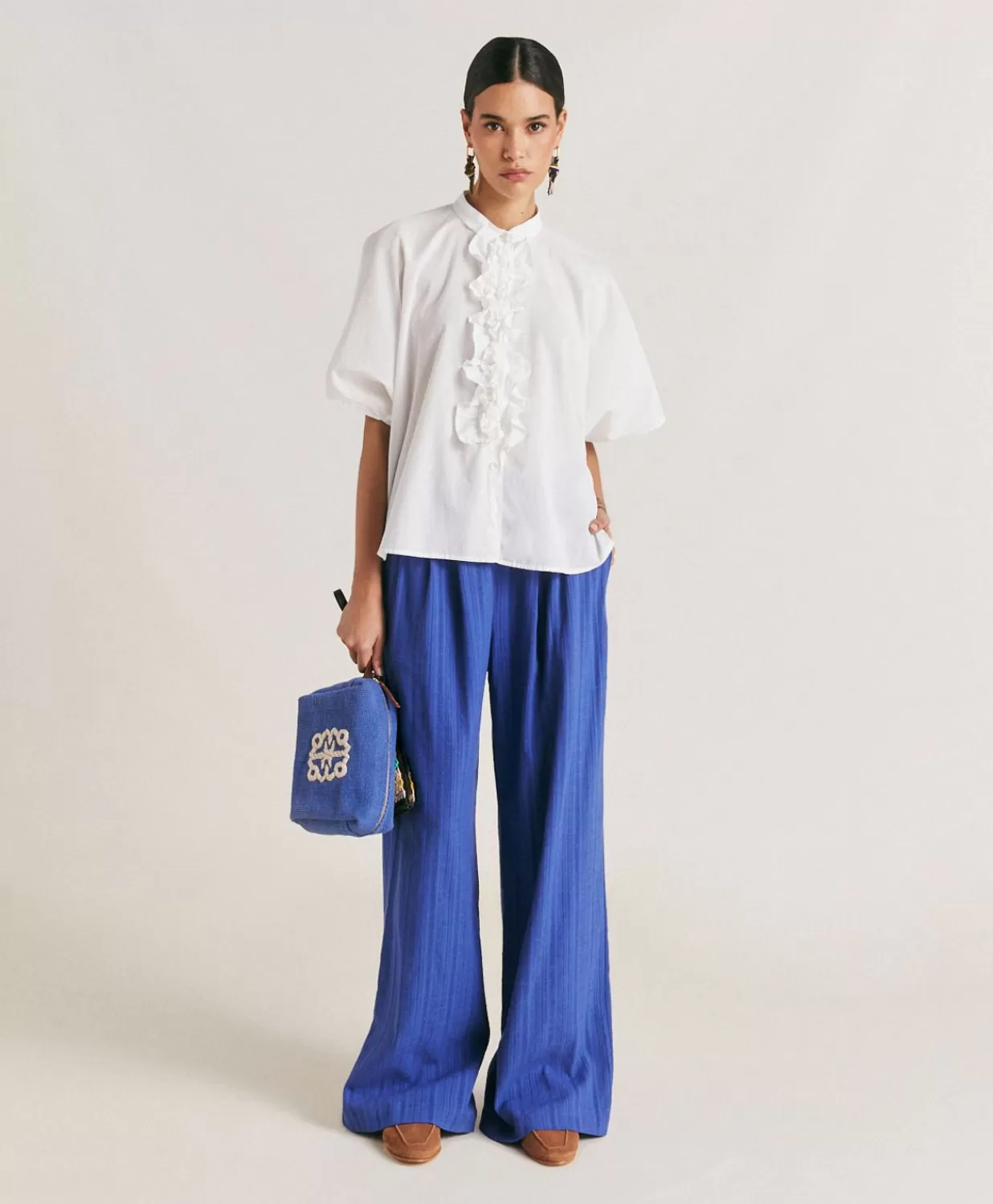 Momoni Pantalons Et Shorts>Pantalon Gaze Lanzarote - Bluette