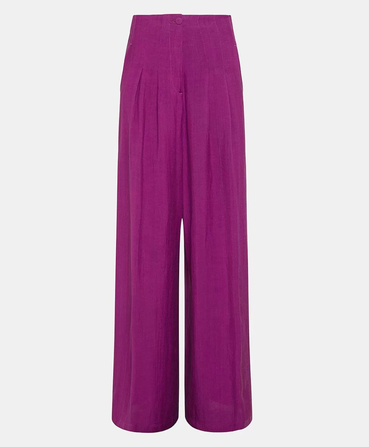 Momoni Costumes Et Costumes>Pantalon Violina Elegant En Lin Viscose - Cyclamen