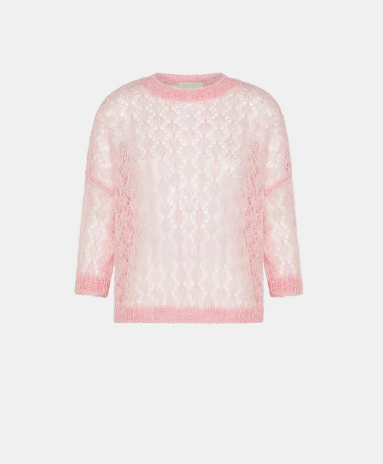 Momoni Tricots>Pull Campanula En Mohair Doux - Rose Bebe