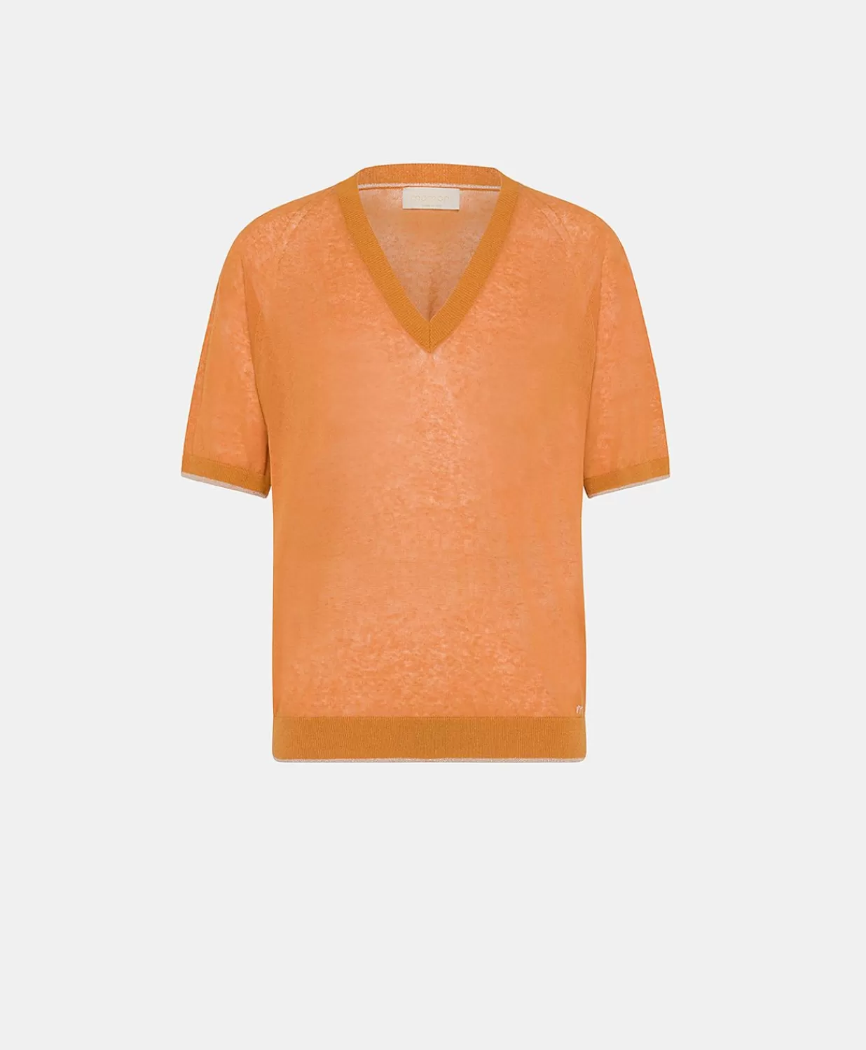 Momoni Tricots>Pull En Lin Edie - Orange