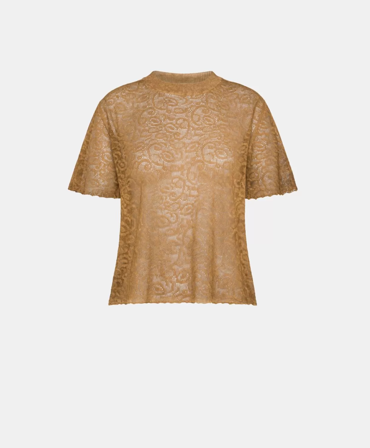 Momoni Tricots>Pull En Lin Sveva - Caramel