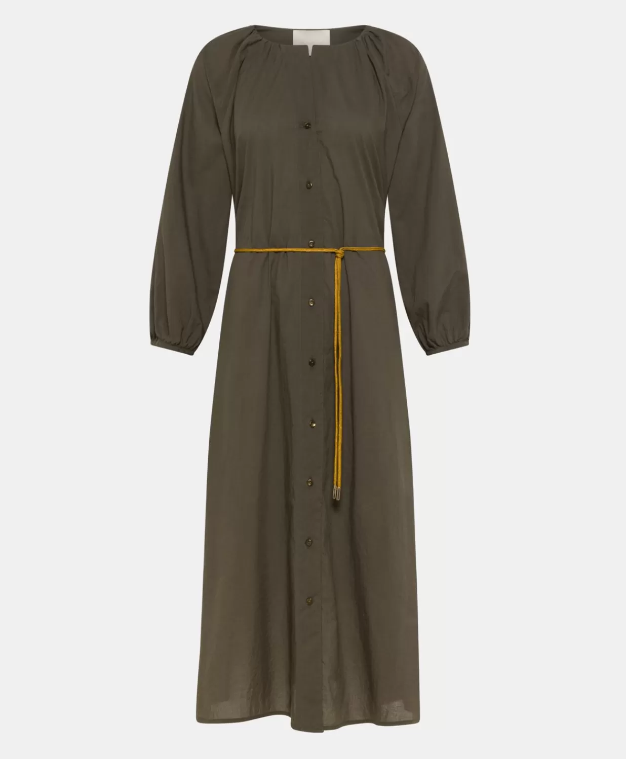 Momoni Vêtements>Robe Caldes Avec Voile De Coton - Armee