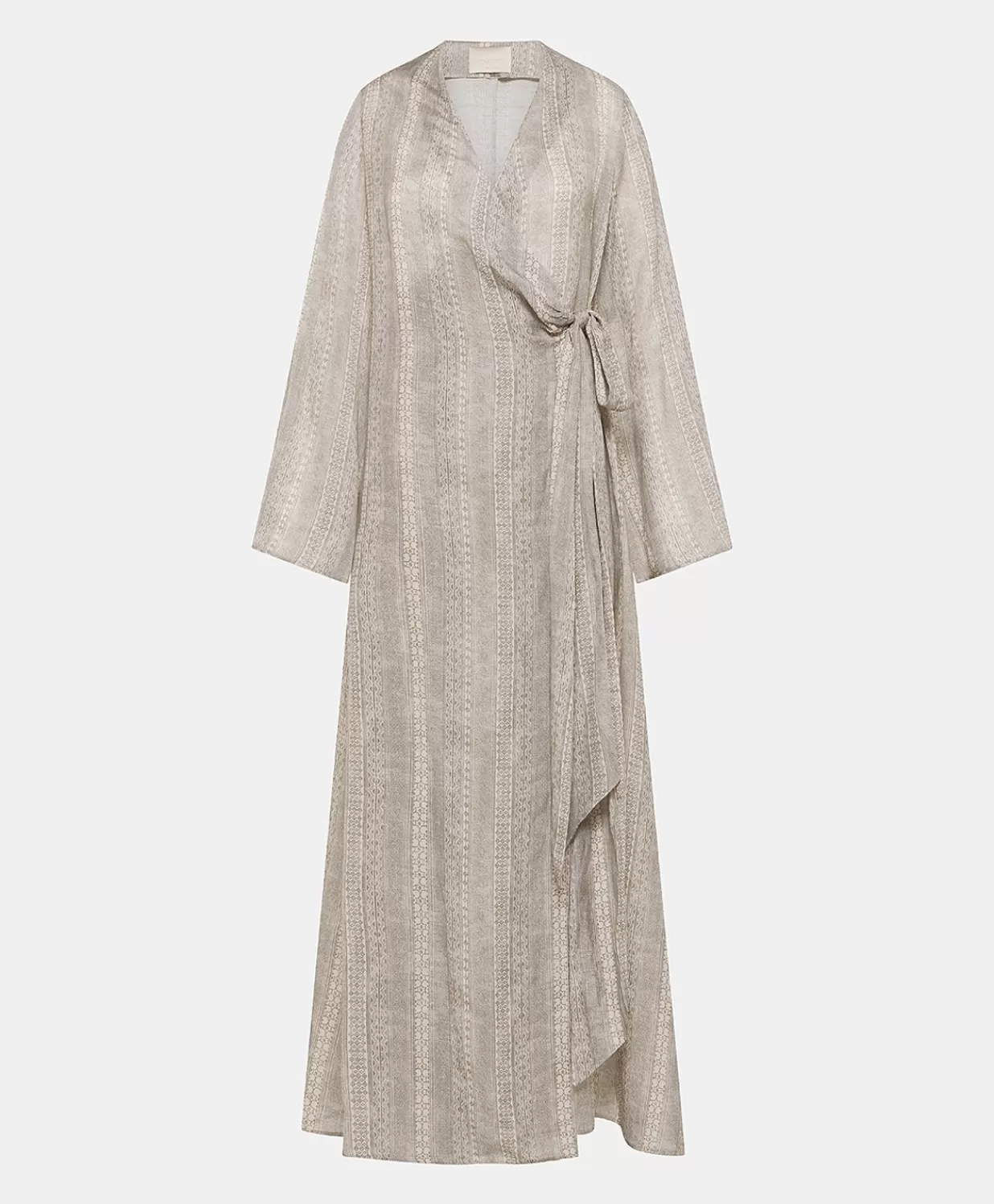 Momoni Vêtements>Robe Caterina En Lin Viscose - Creme/Perle