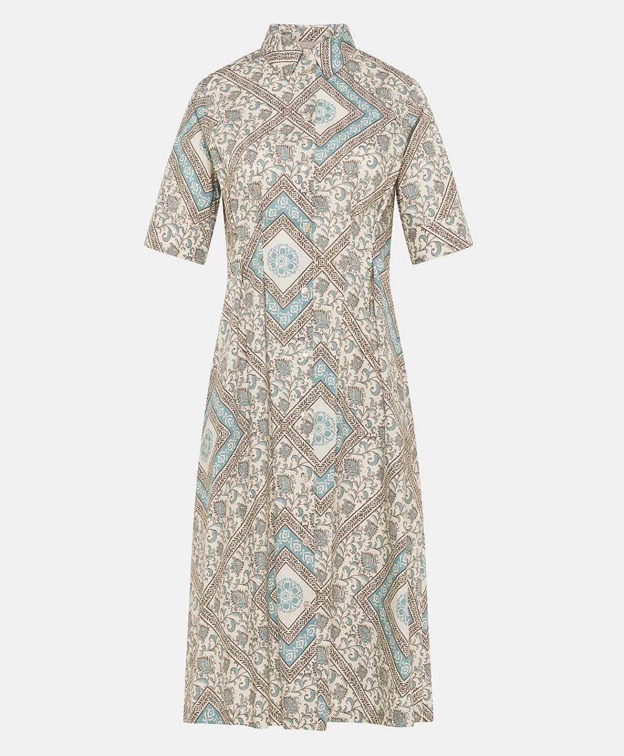 Momoni Vêtements>Robe En Popeline Ilaria - Creme/Poudre