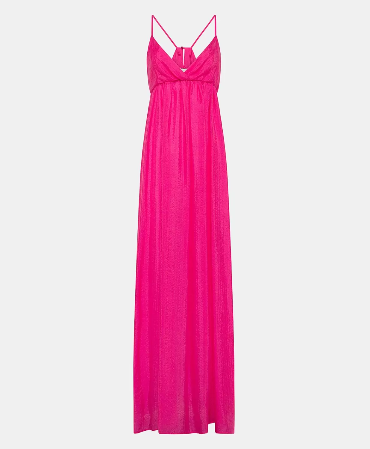 Momoni Vêtements>Robe Marisol Cupro Jacquard - Fuchsia