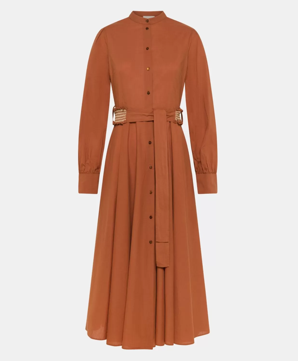 Momoni Vêtements>Robe Sinzias Avec Voile De Coton - Coccio