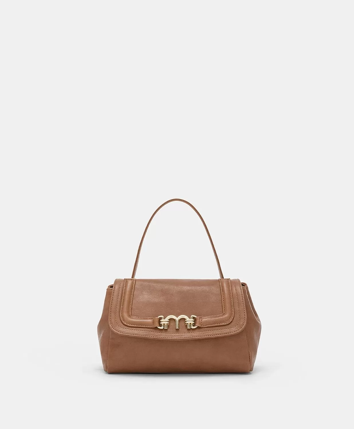 Momoni Sacs Et Pochettes>Sac En Cuir Petit Flore - Tan