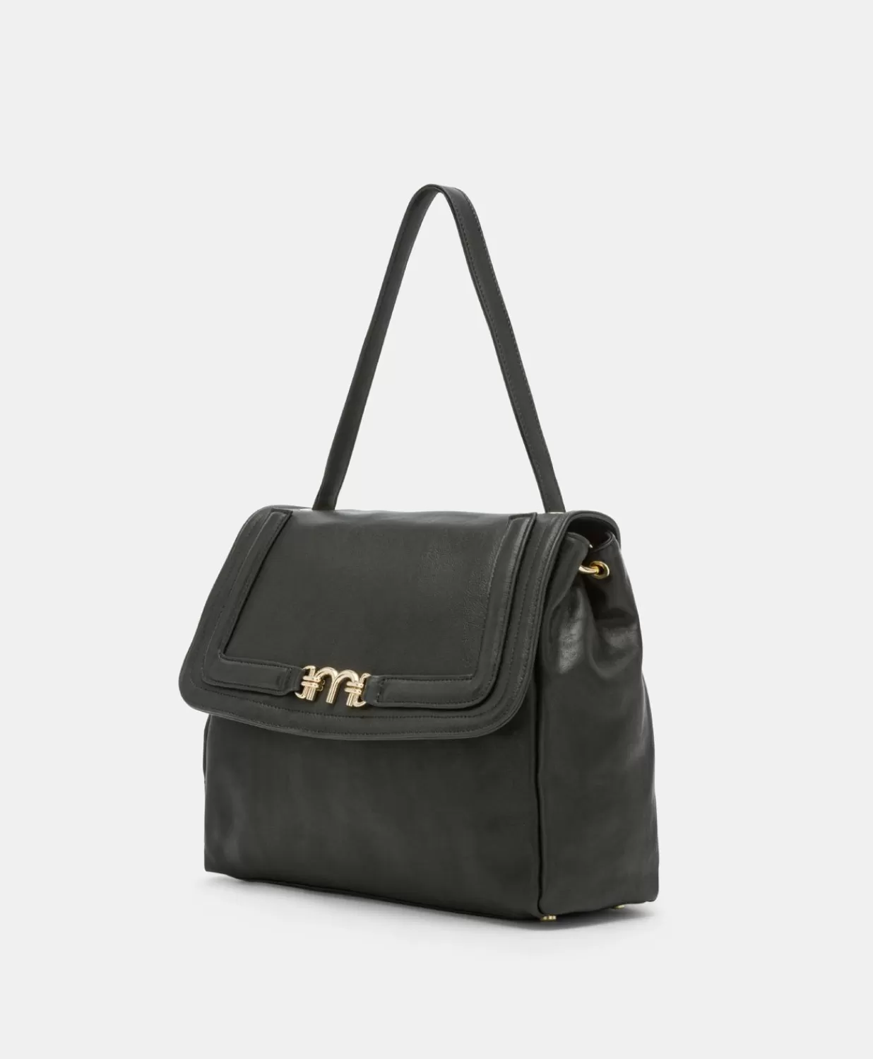 Momoni Sacs Et Pochettes>Sac Flore En Cuir - Noir