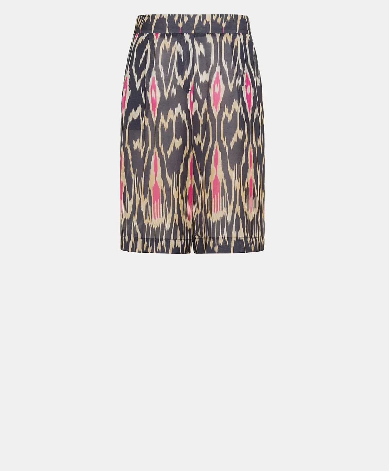Momoni Costumes Et Costumes>Short Nina En Lin Viscose - Bleu Multicolore