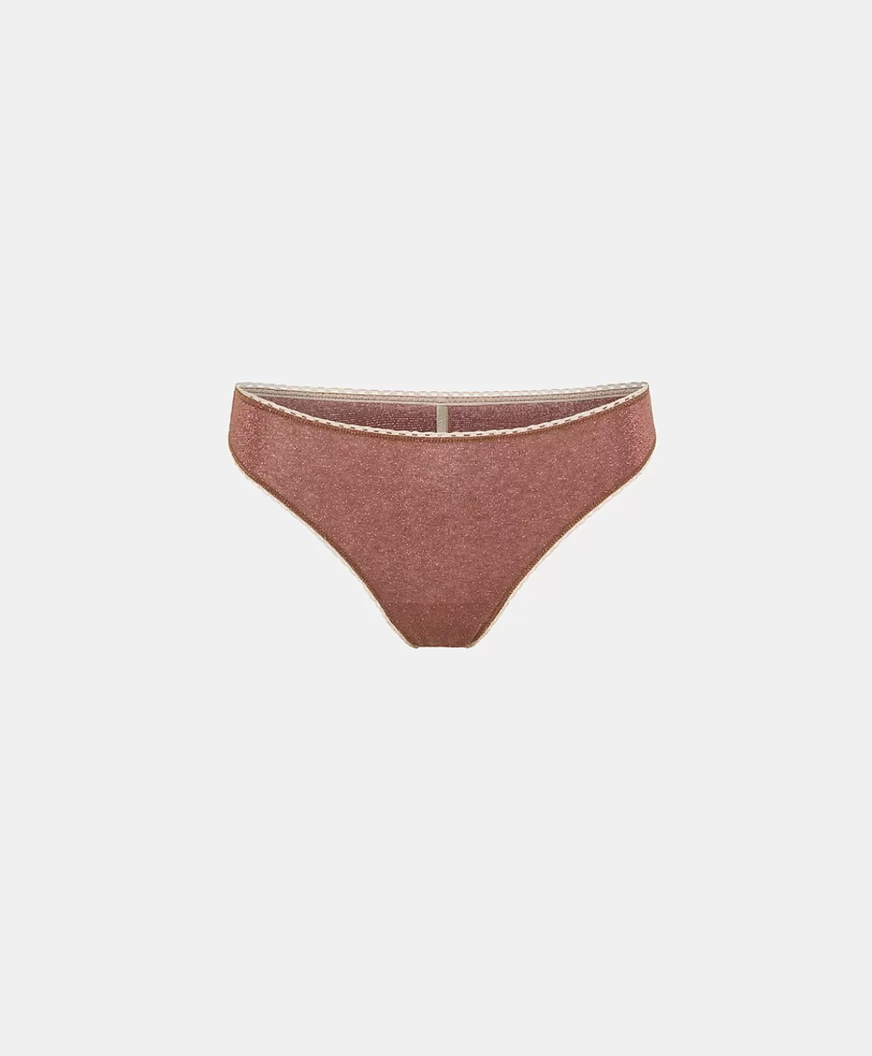 Momoni Slips>Slip Arca Lurex Jersey - Terre Cuite