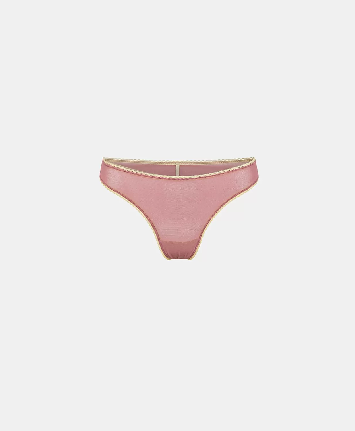 Momoni Slips>Slip Arca Tulle - Rose Antique