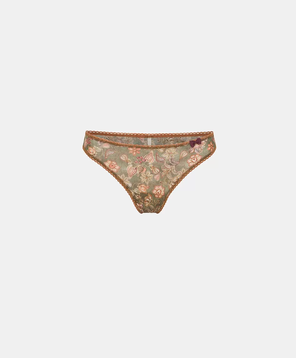 Momoni Slips>Slip En Nylon Imprime Arca - Armee Multicolore