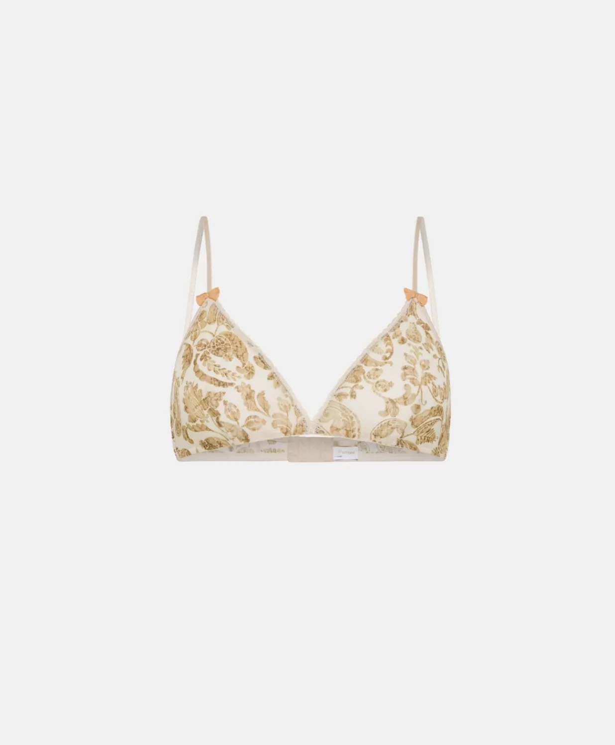 Momoni Bras>Soutien-Gorge En Nylon Imprime Amethist - Creme / Multicolore