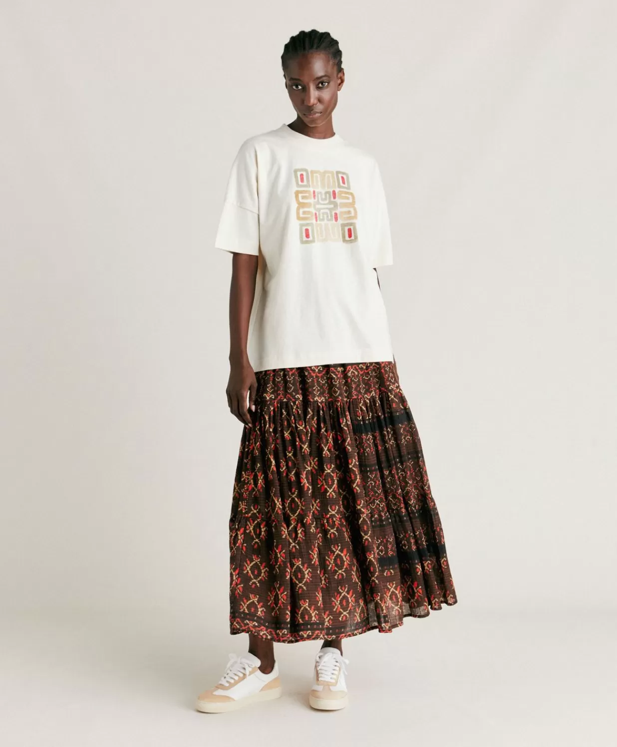 Momoni T-Shirts Et Hauts>Thirt Himba En Jersey - Naturel