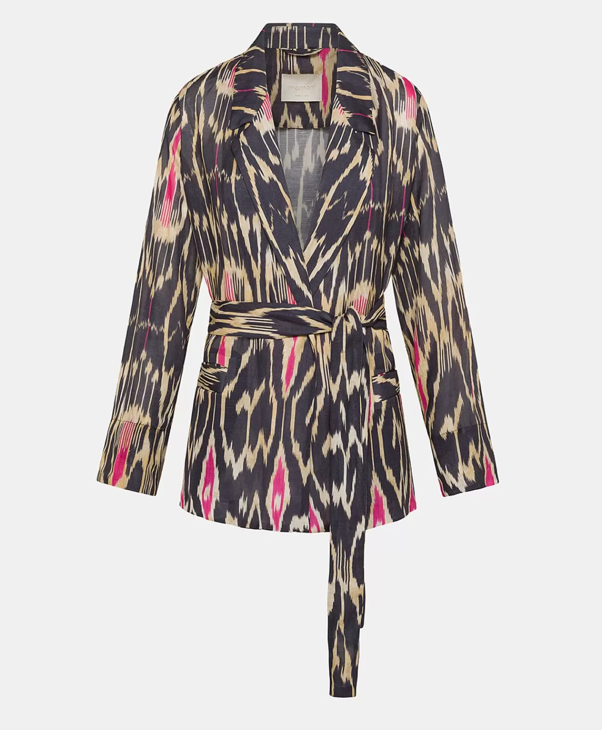 Momoni Costumes Et Costumes>Veste Cristal En Lin Viscose - Bleu Multicolore