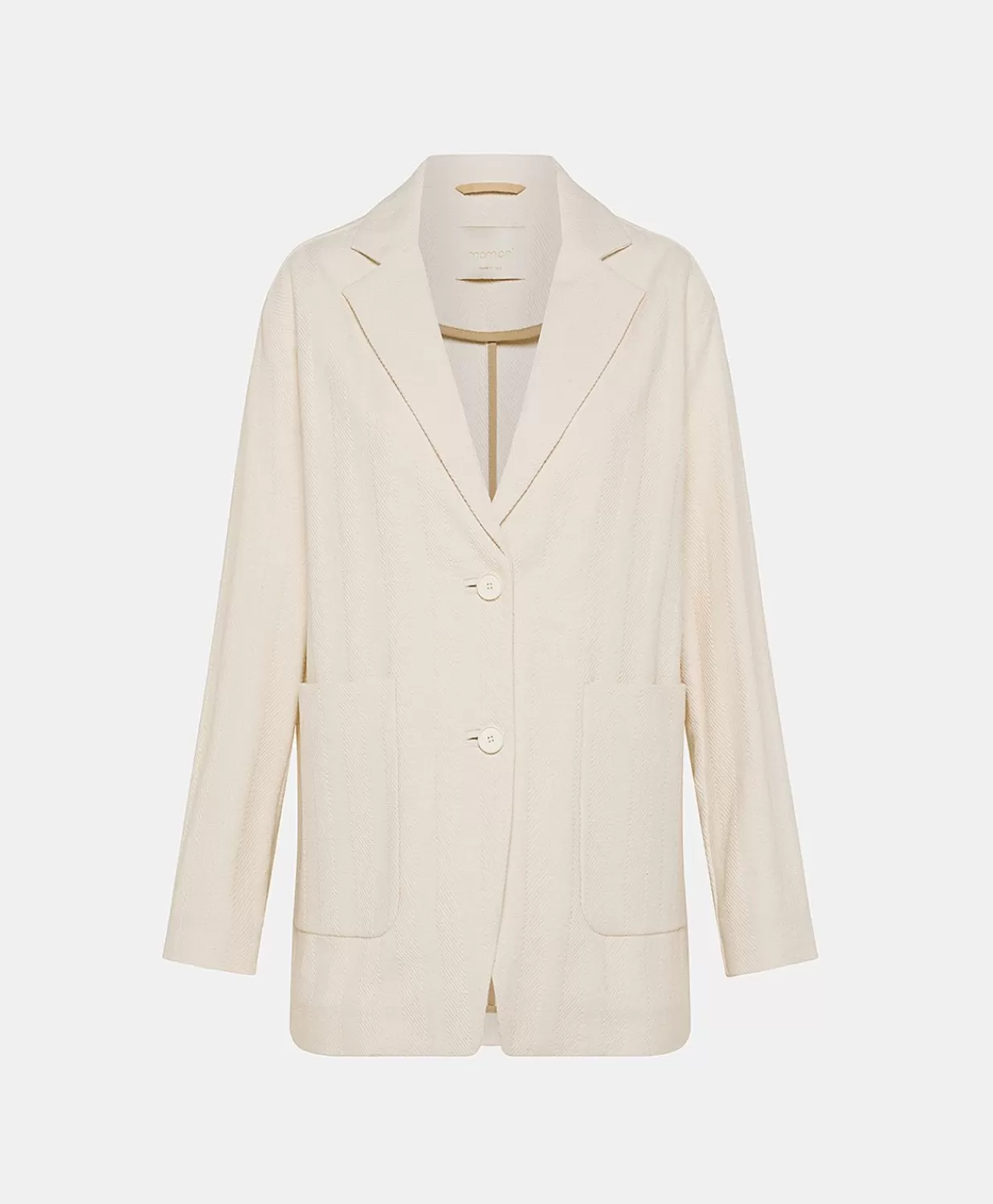 Momoni Vestes>Veste En Coton Teint Mindy - Creme