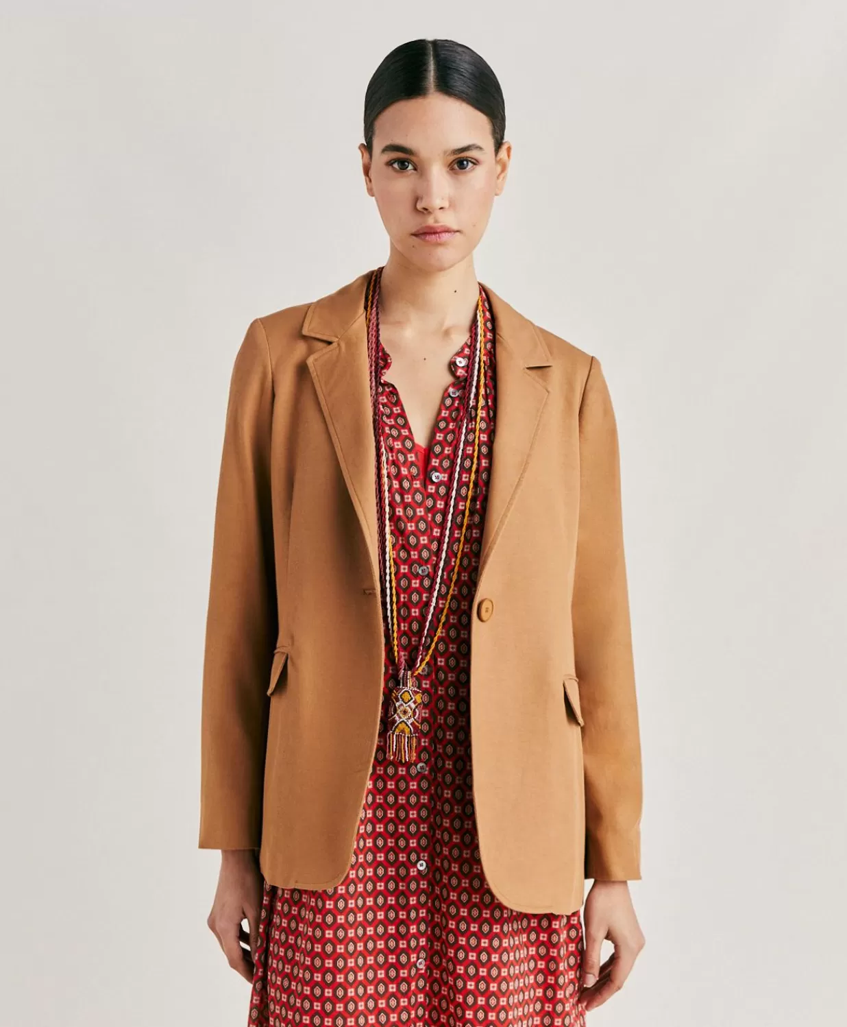 Momoni Vestes>Veste Futura Gabardine - Caramel